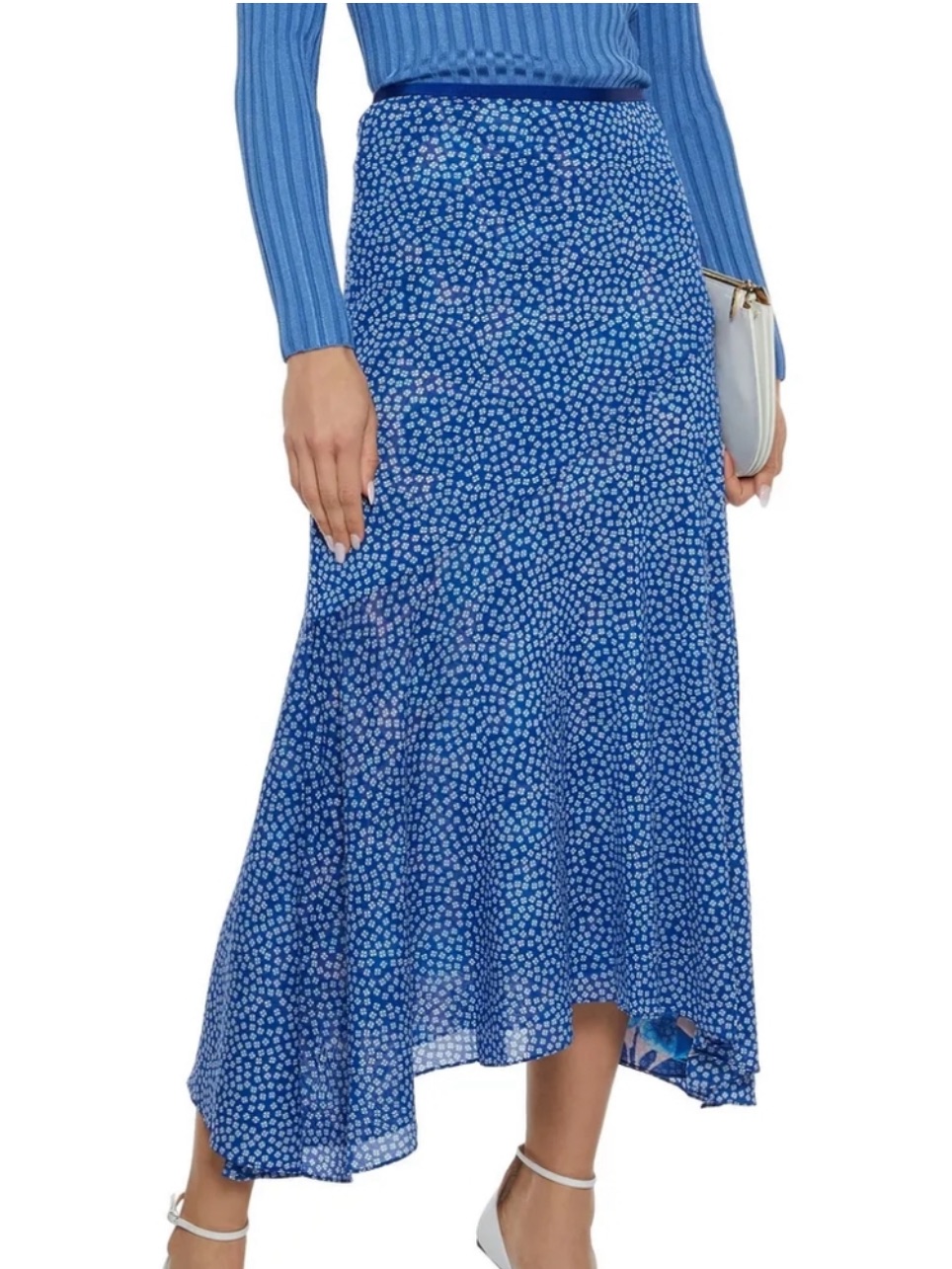 Diane Von Furstenberg Dvf Ezlyn Reversible Midi Skirt